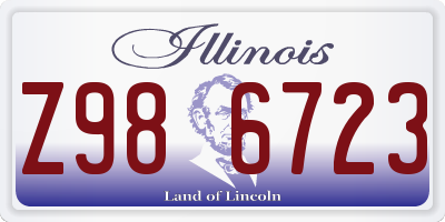 IL license plate Z986723