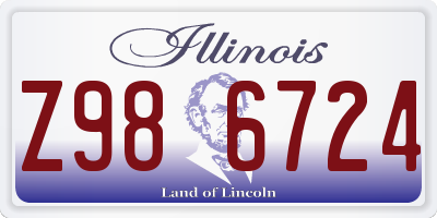 IL license plate Z986724