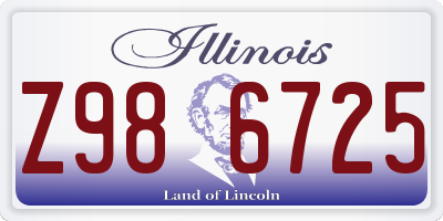 IL license plate Z986725