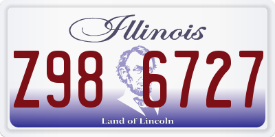 IL license plate Z986727