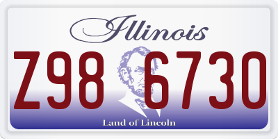 IL license plate Z986730