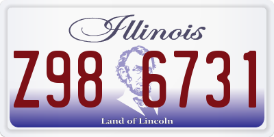 IL license plate Z986731
