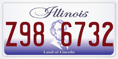 IL license plate Z986732