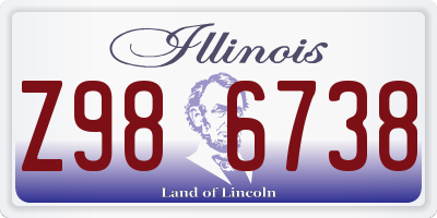 IL license plate Z986738