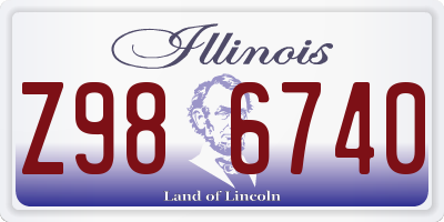 IL license plate Z986740