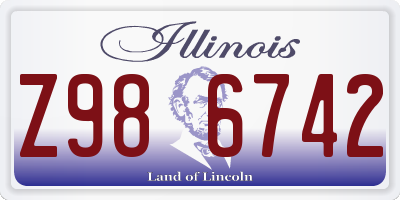 IL license plate Z986742