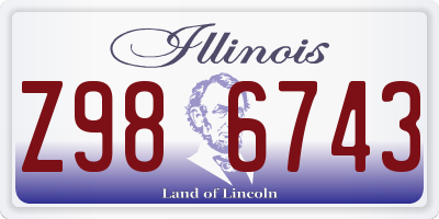 IL license plate Z986743