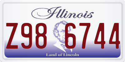 IL license plate Z986744