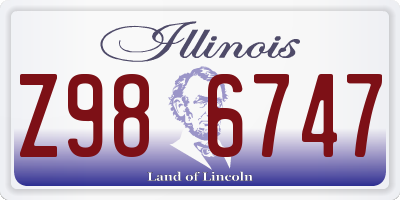 IL license plate Z986747