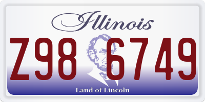 IL license plate Z986749