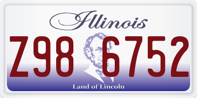 IL license plate Z986752