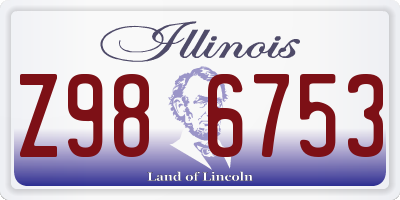 IL license plate Z986753
