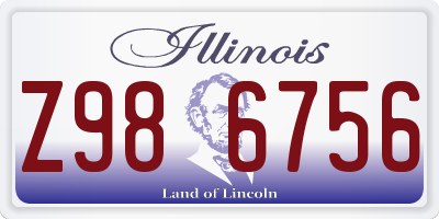 IL license plate Z986756