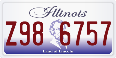 IL license plate Z986757