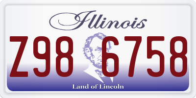 IL license plate Z986758