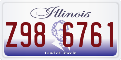 IL license plate Z986761