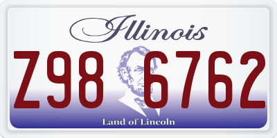 IL license plate Z986762