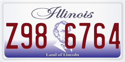 IL license plate Z986764