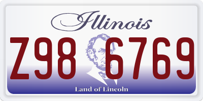 IL license plate Z986769