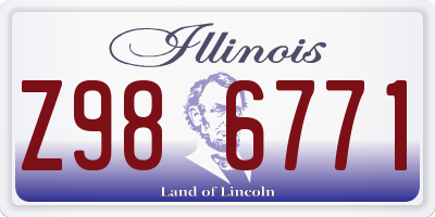 IL license plate Z986771