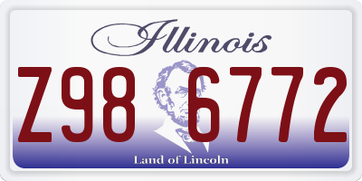 IL license plate Z986772