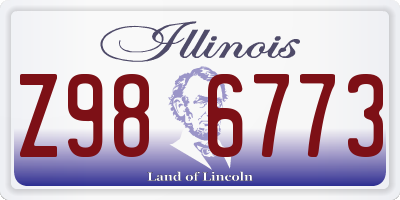 IL license plate Z986773