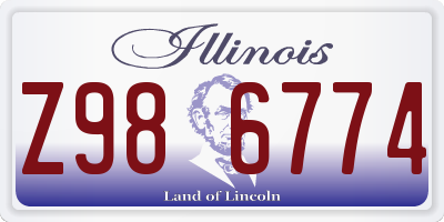 IL license plate Z986774