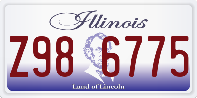IL license plate Z986775