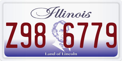 IL license plate Z986779