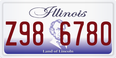 IL license plate Z986780