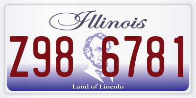 IL license plate Z986781