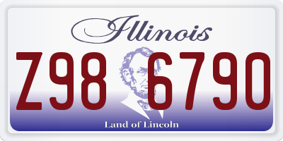 IL license plate Z986790