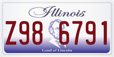 IL license plate Z986791
