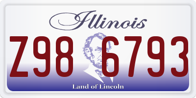 IL license plate Z986793