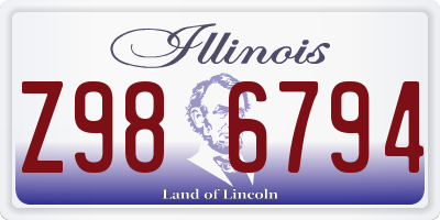IL license plate Z986794