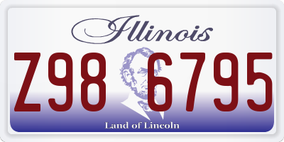IL license plate Z986795