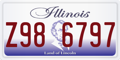 IL license plate Z986797