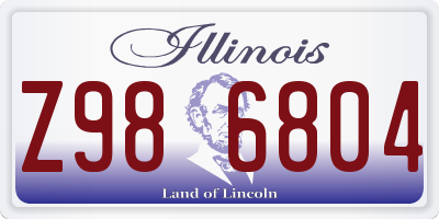 IL license plate Z986804