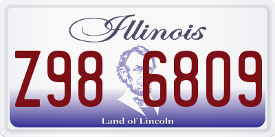 IL license plate Z986809