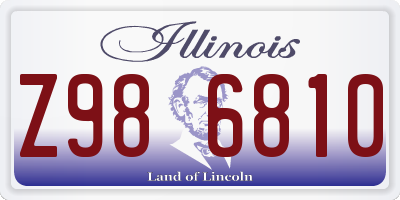 IL license plate Z986810