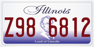 IL license plate Z986812