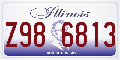 IL license plate Z986813