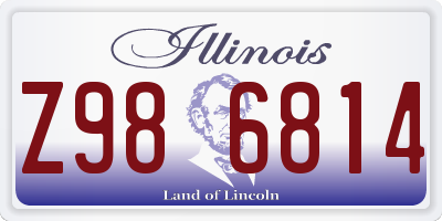 IL license plate Z986814