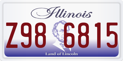 IL license plate Z986815