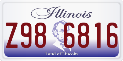IL license plate Z986816