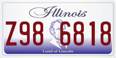 IL license plate Z986818