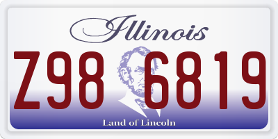 IL license plate Z986819