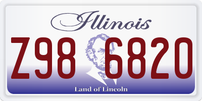 IL license plate Z986820