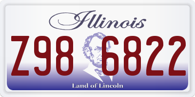 IL license plate Z986822