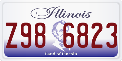 IL license plate Z986823